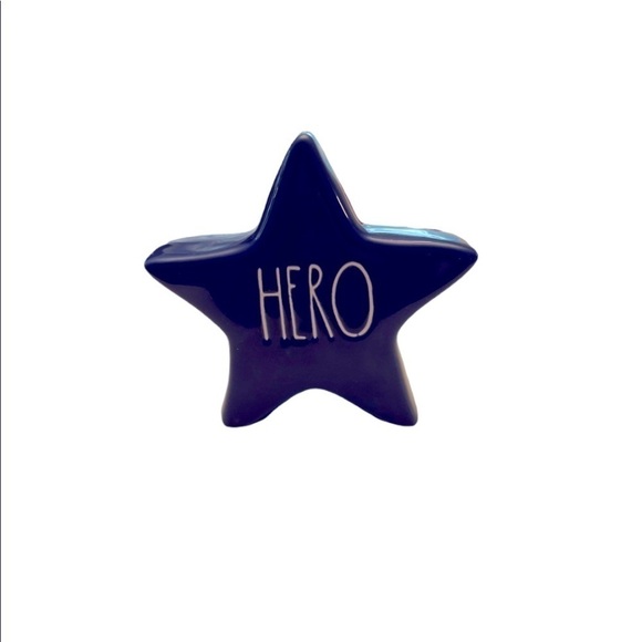 Rae Dunn Blue Hero Star USA Magenta Artisan Collection Patriotic NEW - Picture 2 of 7